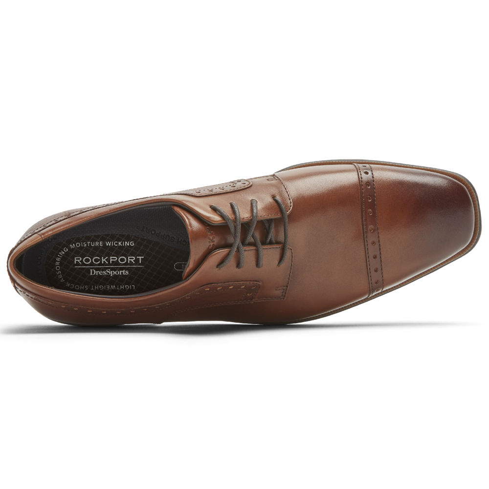 Rockport Oxfords Herre Brune - Farrow Cap Toe - NKQW90561